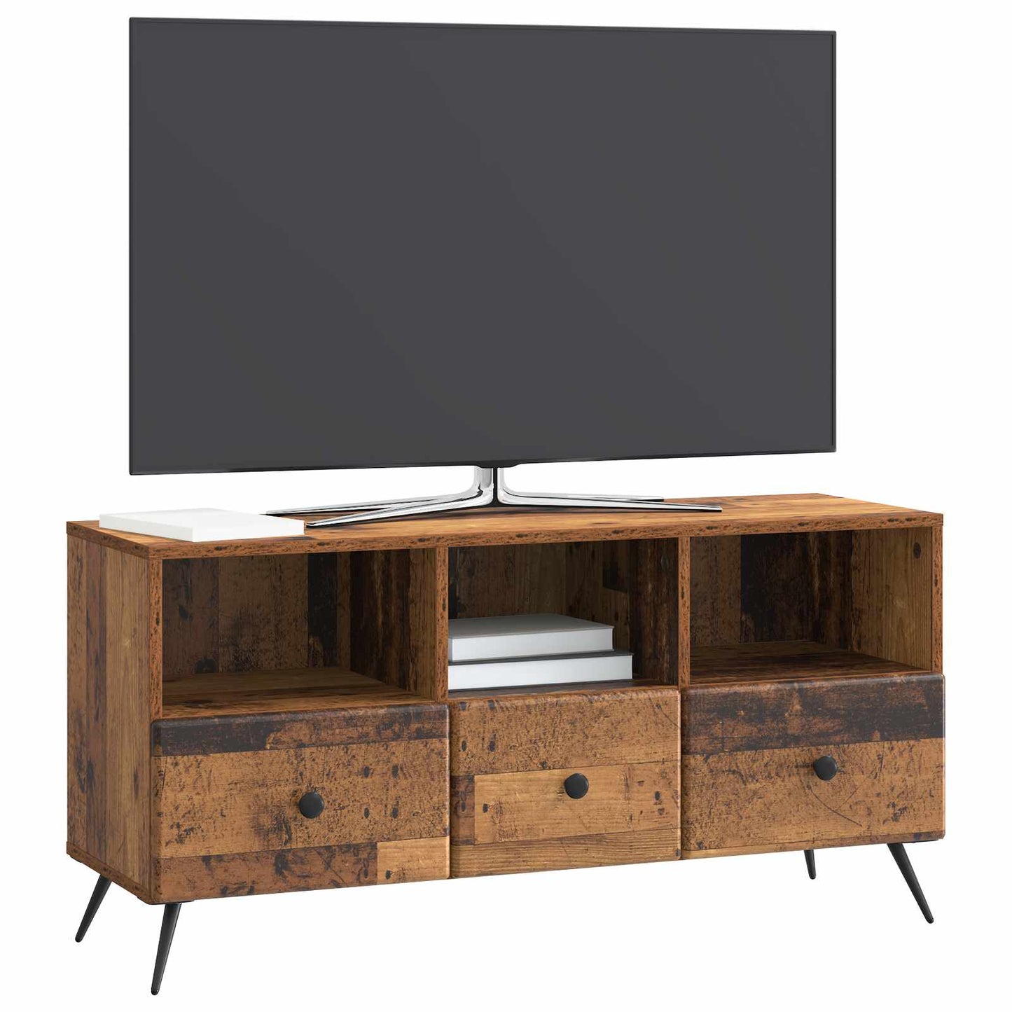 TV Cabinet Old Wood 102 x 34.5 x 50 cm Engineered Wood