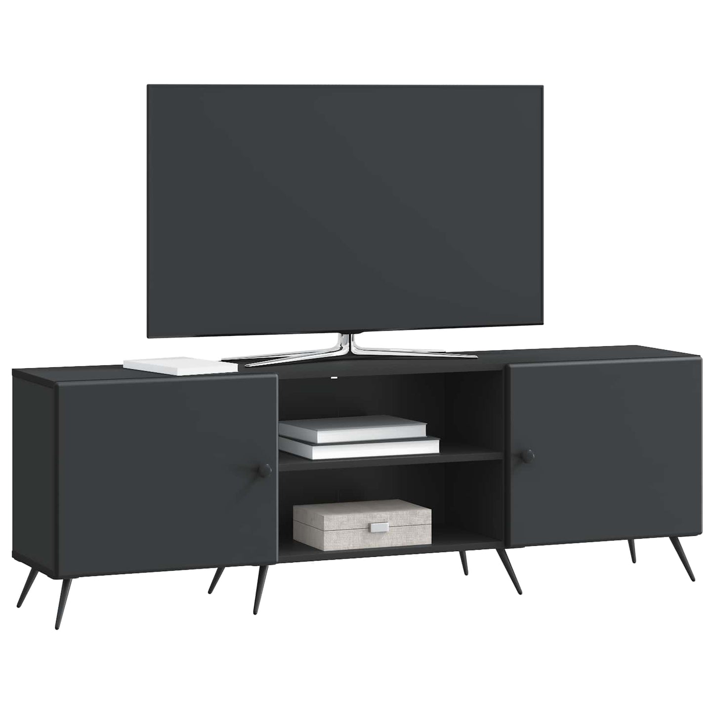 TV Cabinet Black 150 x 31 x 50 cm Engineered Wood