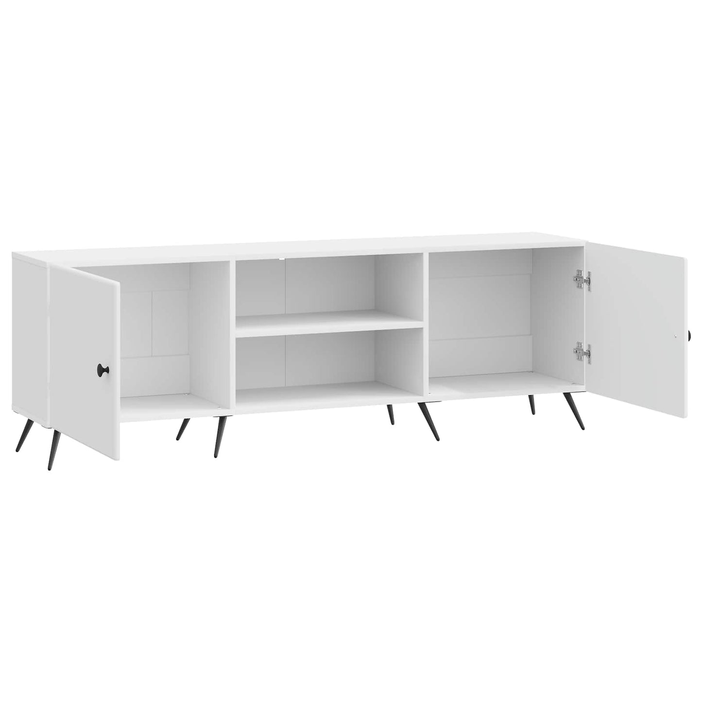 TV Cabinet High Gloss White 150 x 31 x 50 cm Engineered Wood