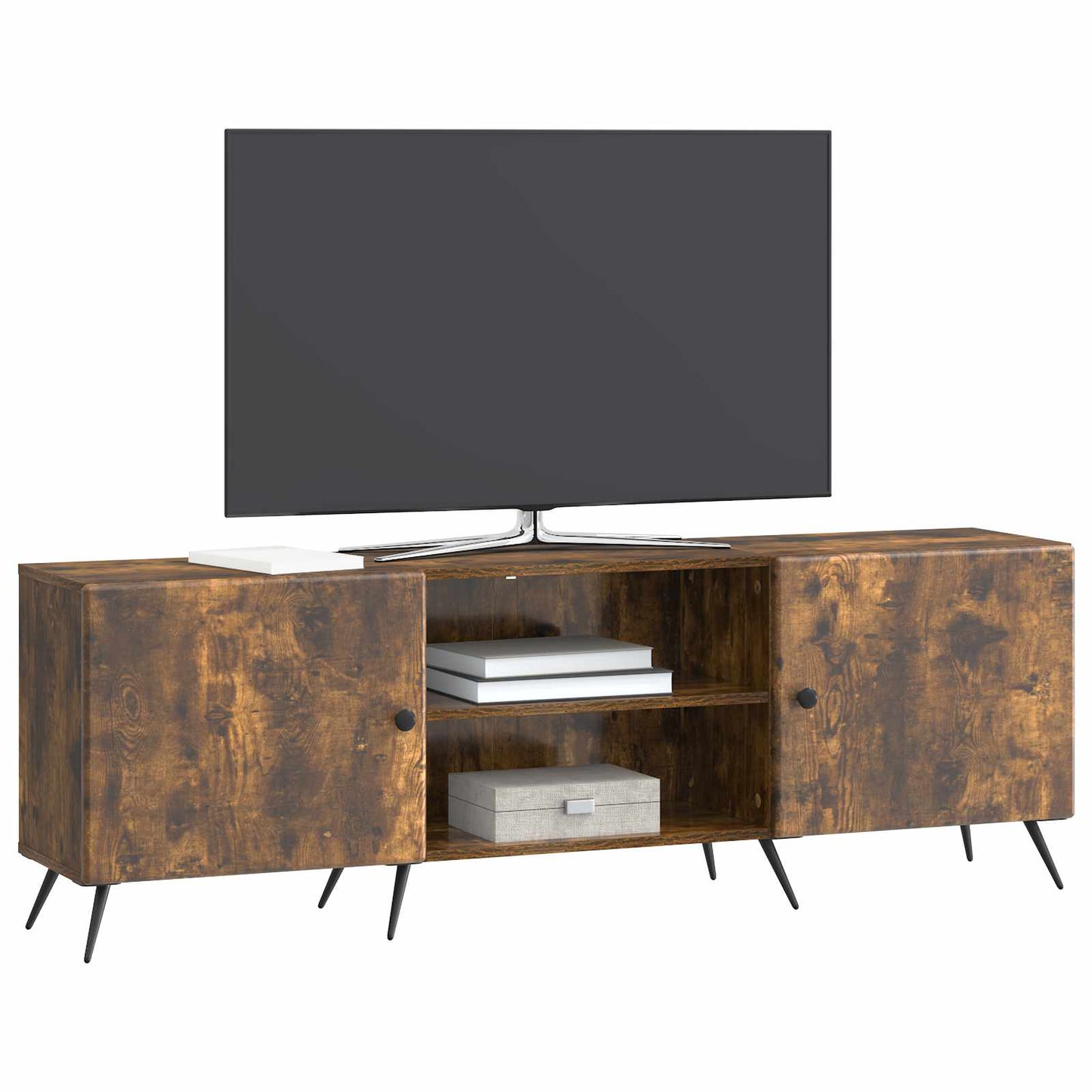 TV Cabinet Smoked Oak 150 x 31 x 50 cm Engineered Wood