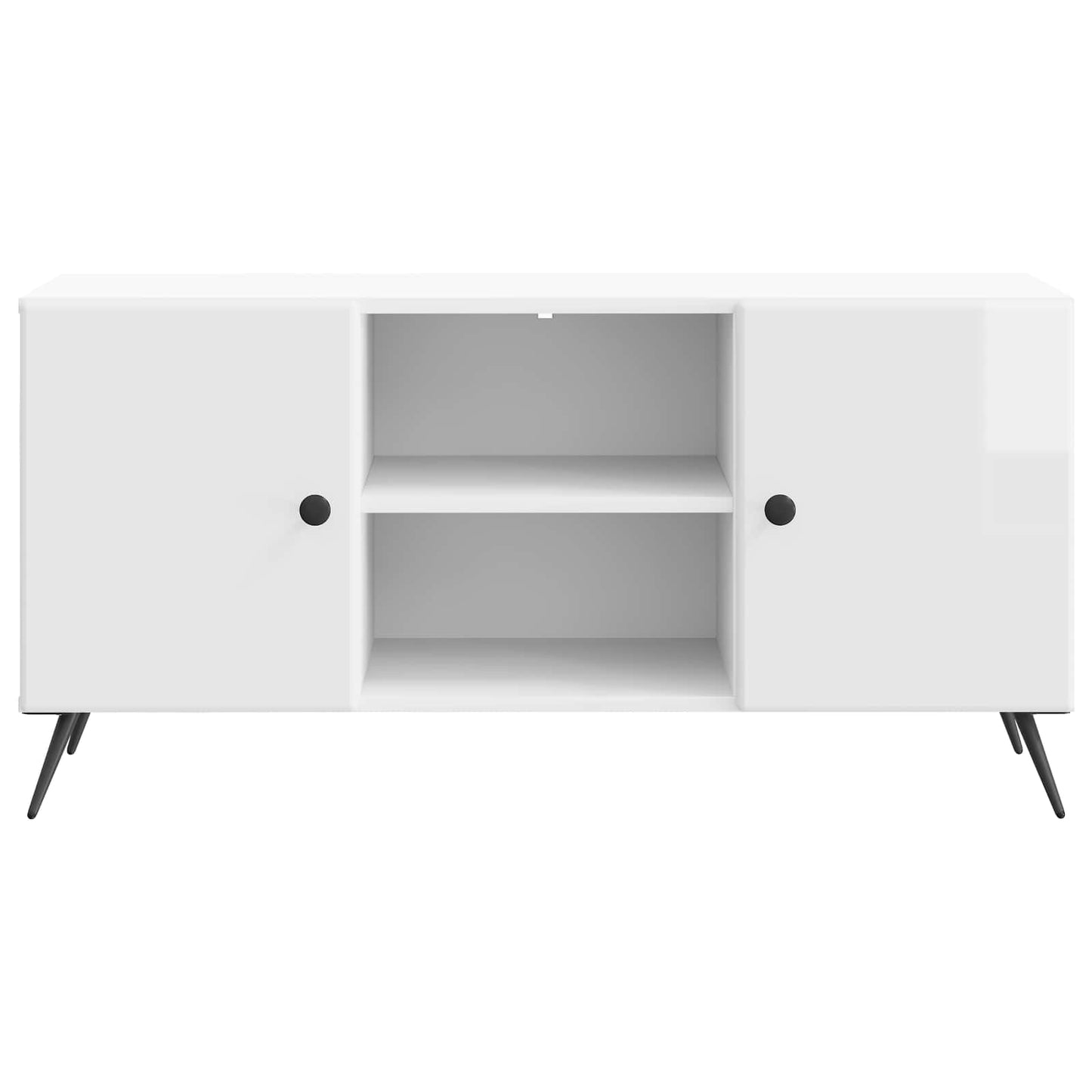 TV Cabinet High Gloss White 102 x 34.5 x 50 cm Engineered Wood