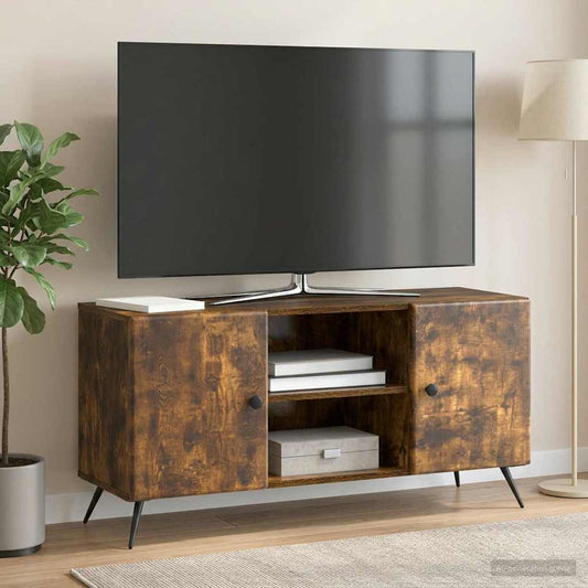 TV Cabinet 102 x 34.5 x 50 cm Smoked Oak Engineered Wood