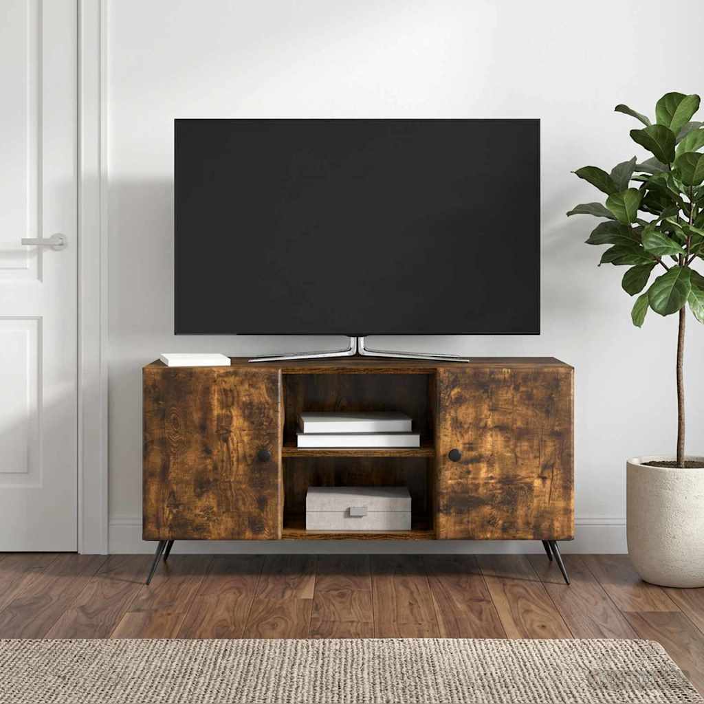 TV Cabinet 102 x 34.5 x 50 cm Smoked Oak Engineered Wood