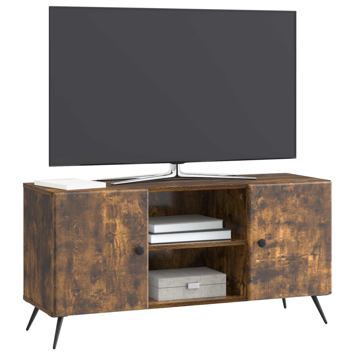 TV Cabinet 102 x 34.5 x 50 cm Smoked Oak Engineered Wood