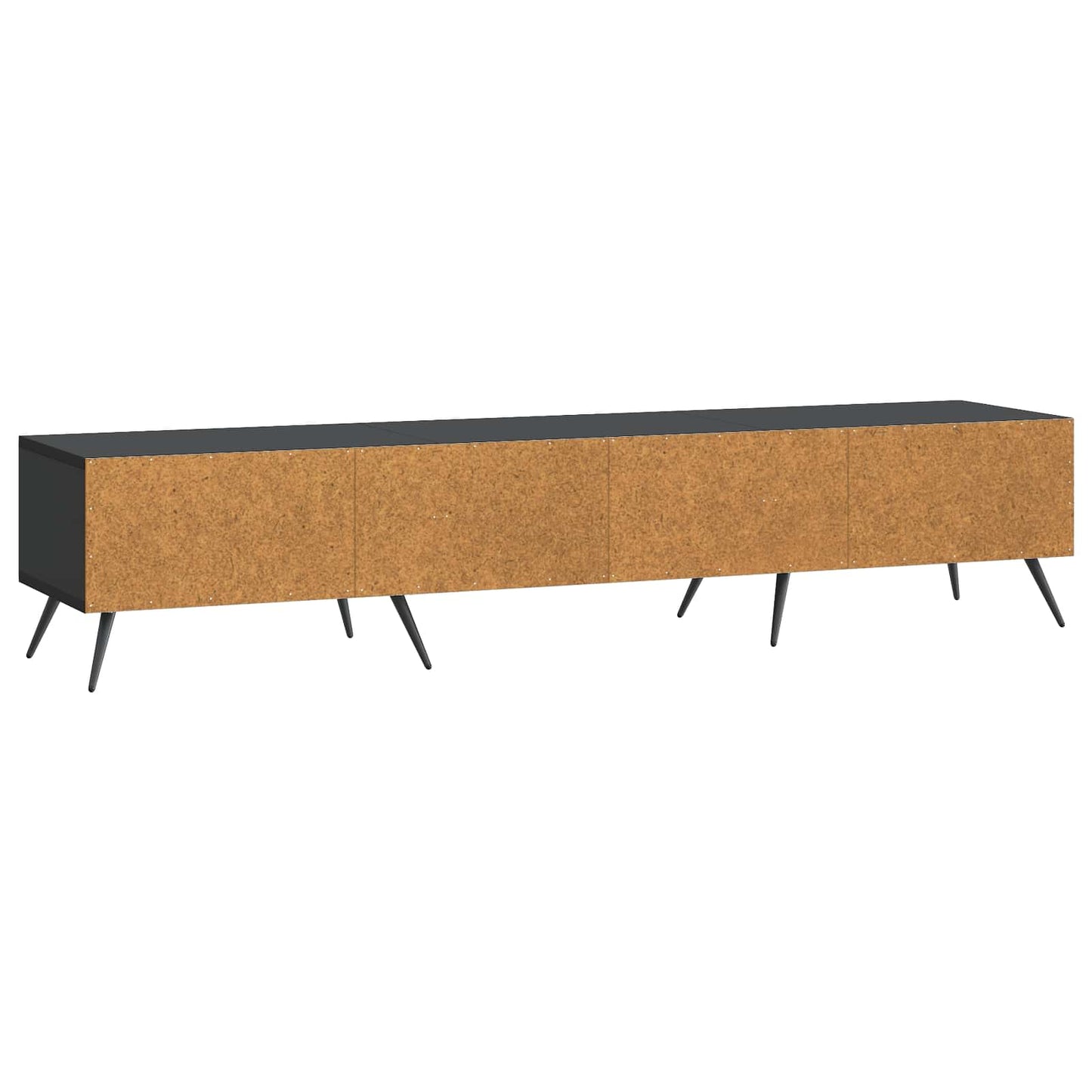 TV Cabinet with Drawer Black 147 x 34.5 x 30 cm Engineered Wood