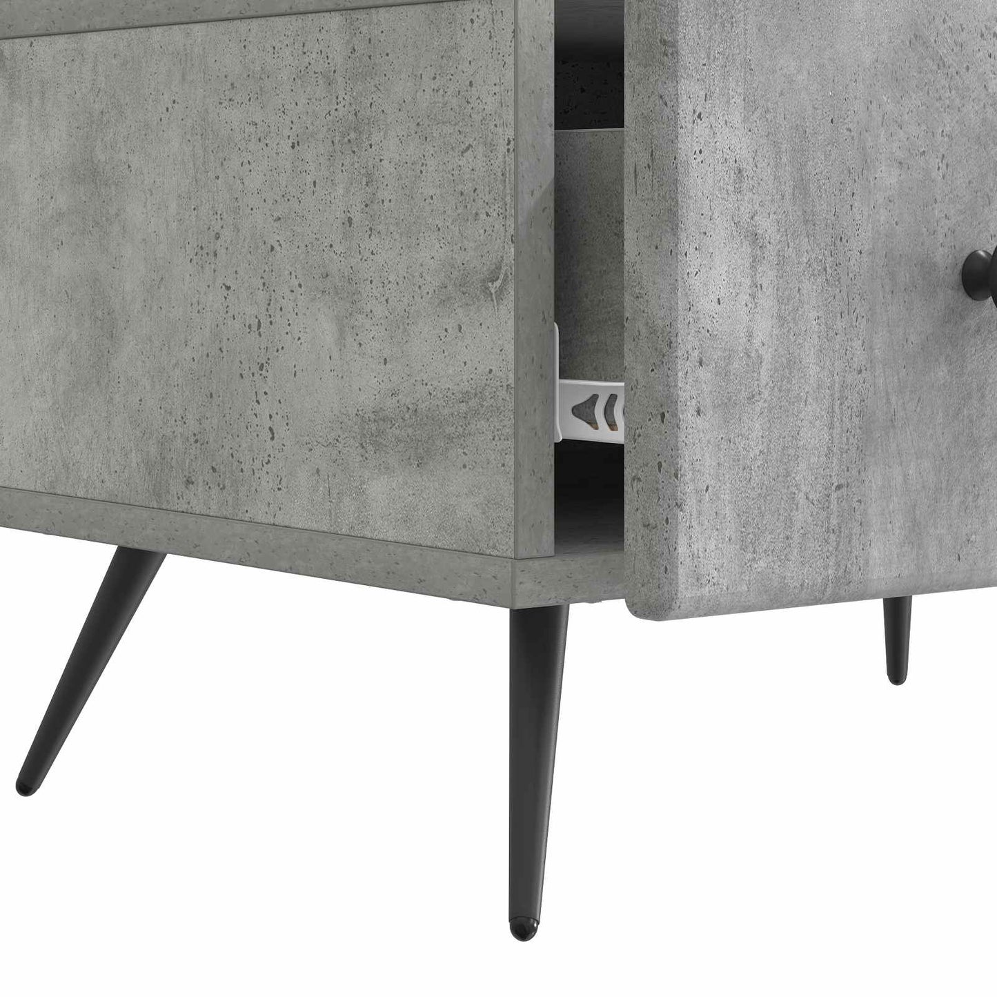 TV Cabinet Concrete Grey 147 x 34.5 x 30 cm Engineered Wood