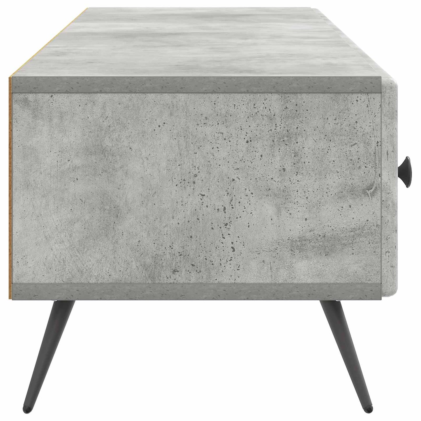 TV Cabinet Concrete Grey 147 x 34.5 x 30 cm Engineered Wood