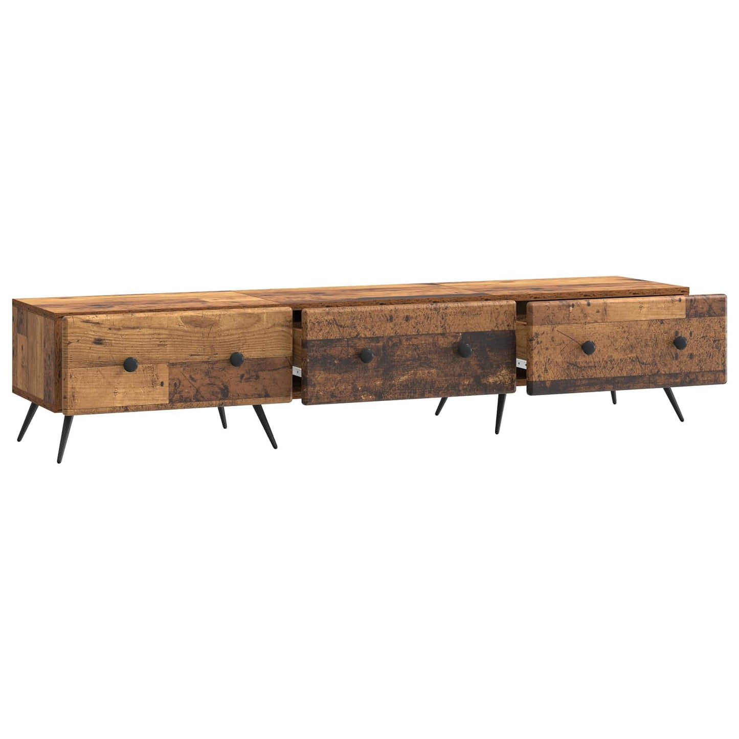 TV Cabinet Old Wood 147 x 34.5 x 30 cm Engineered Wood