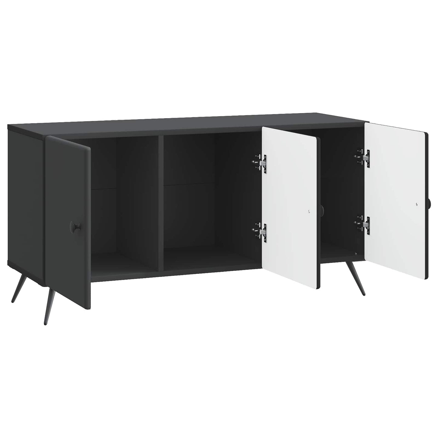 TV Cabinet Black 99 x 34.5 x 50 cm Engineered Wood