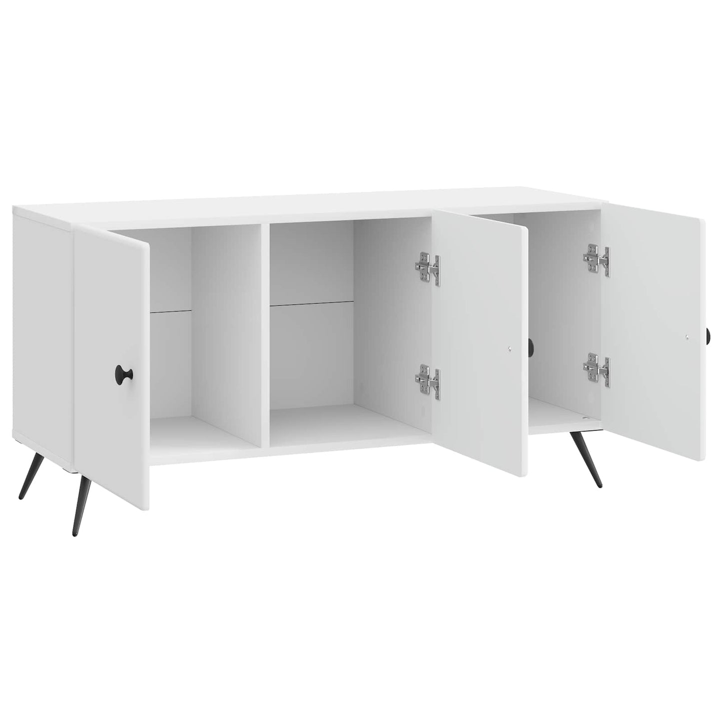 TV Cabinet High Gloss White 99 x 34.5 x 50 cm Engineered Wood