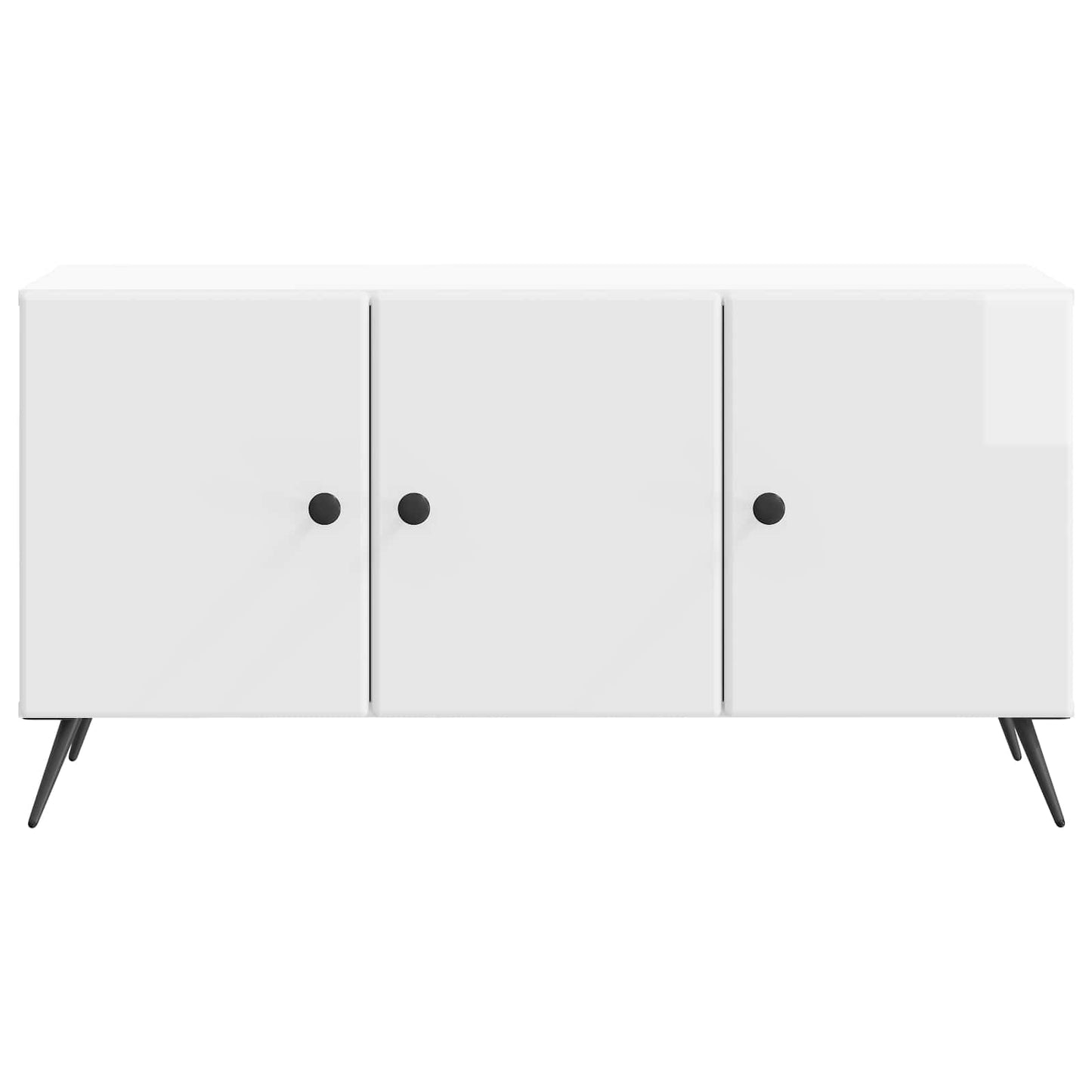 TV Cabinet High Gloss White 99 x 34.5 x 50 cm Engineered Wood