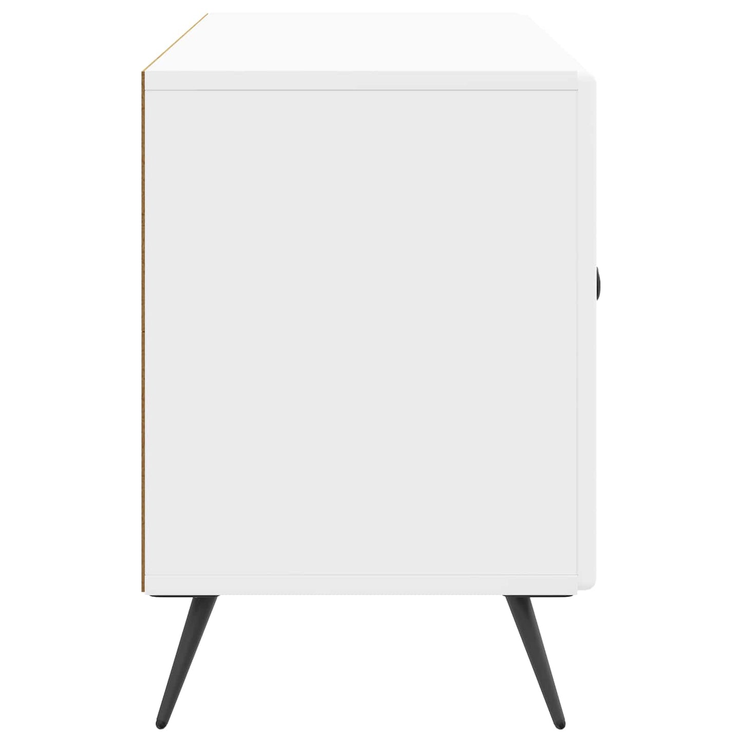 TV Cabinet High Gloss White 99 x 34.5 x 50 cm Engineered Wood
