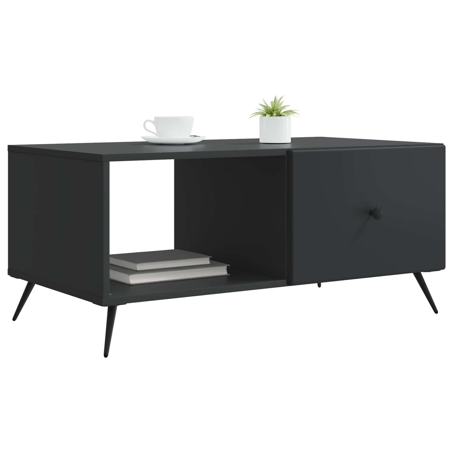 Coffee Table Black 90 x 50 x 40 cm Engineered Wood