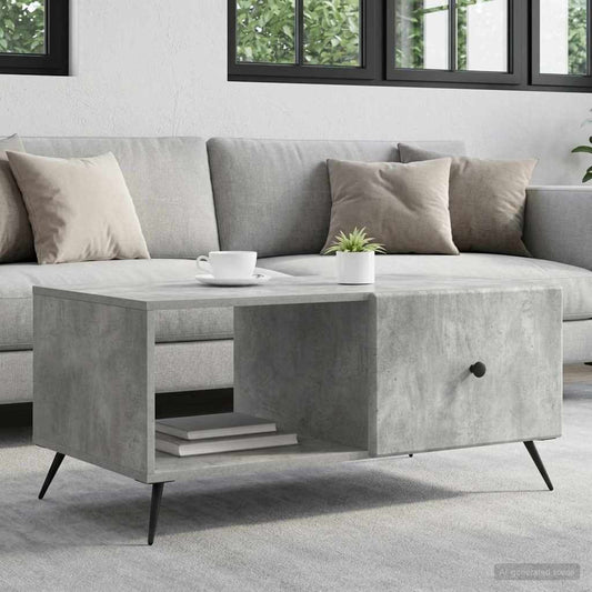 Coffee Table Concrete Grey 90 x 50 x 40 cm Engineered Wood