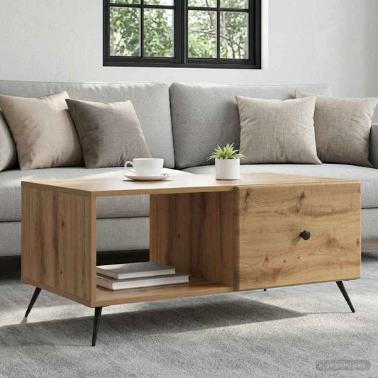 Coffee Table Artisan Oak 90 x 50 x 40 cm Engineered Wood
