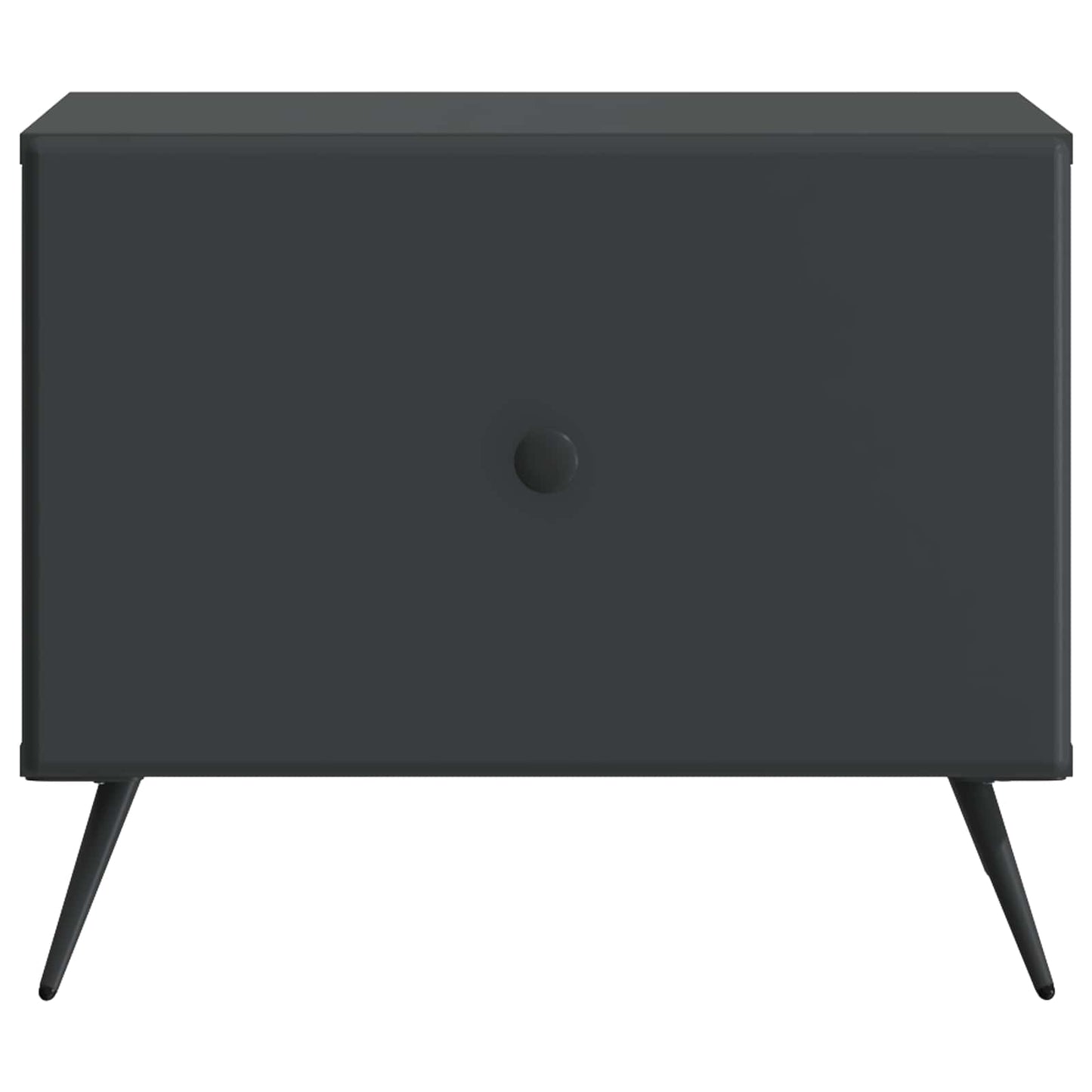 Coffee Table with Drawer Black 49 x 50 x 40 cm Engineered Wood