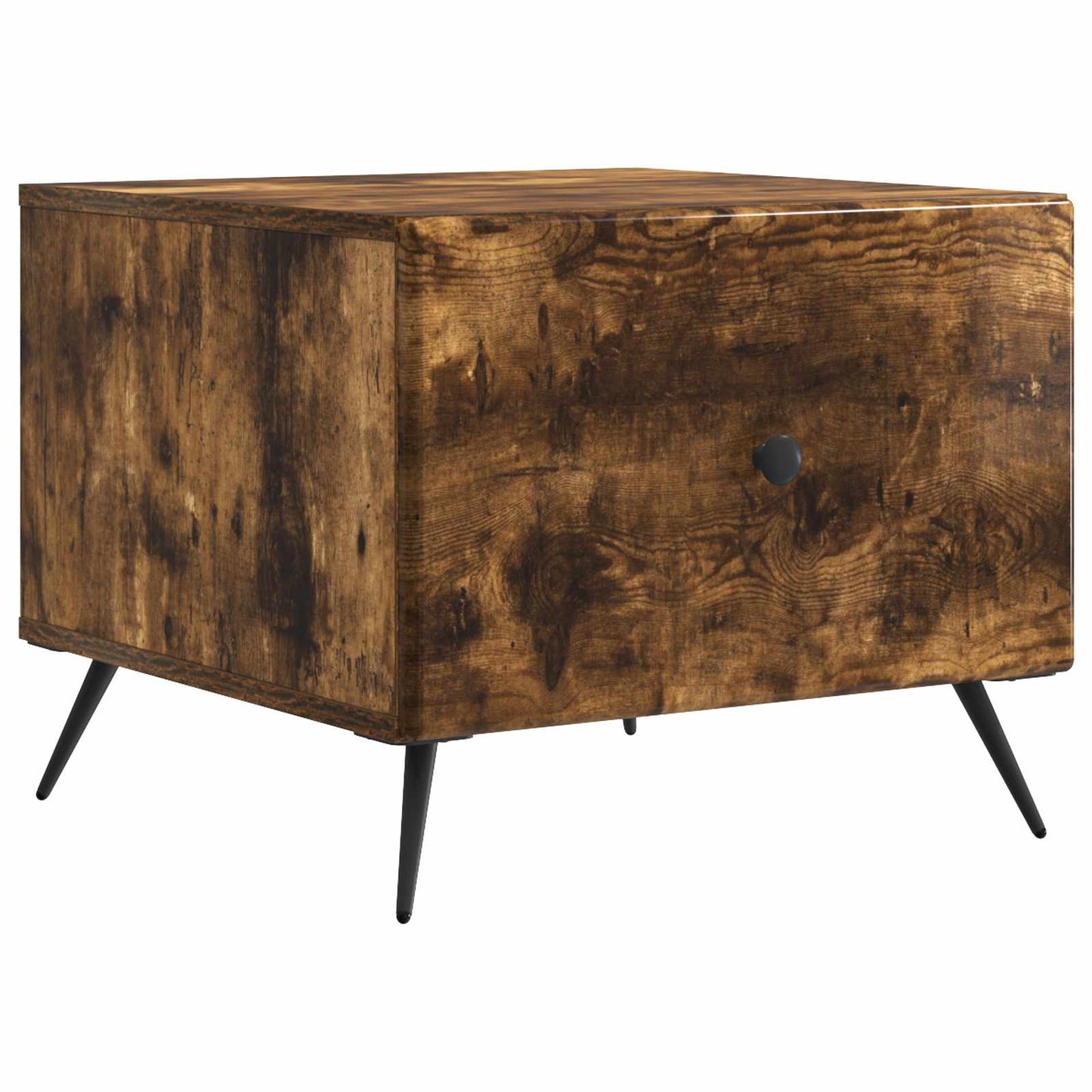 Coffee Table Smoked Oak 49 x 50 x 40 cm Engineered Wood
