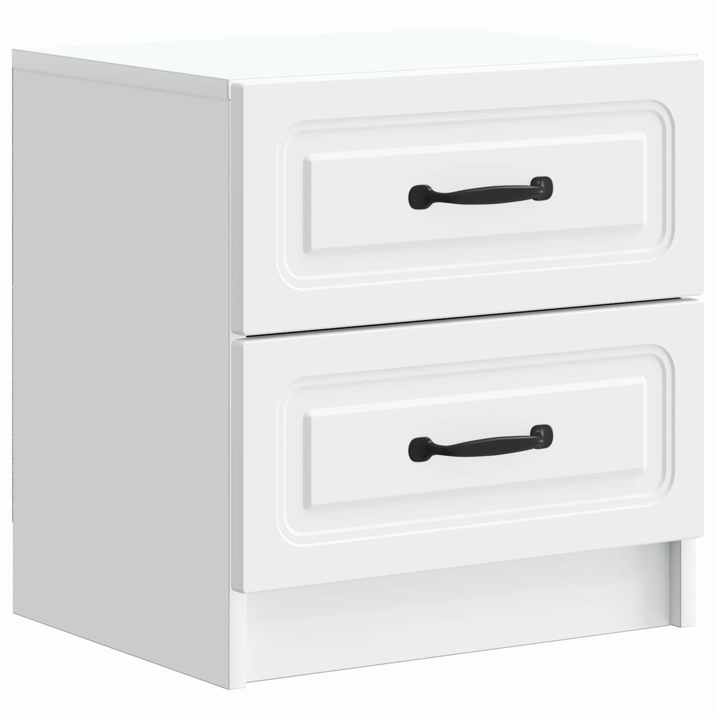 Bedside Cabinet 2 pcs White 43 x 34.5 x 44.5 cm Engineered Wood