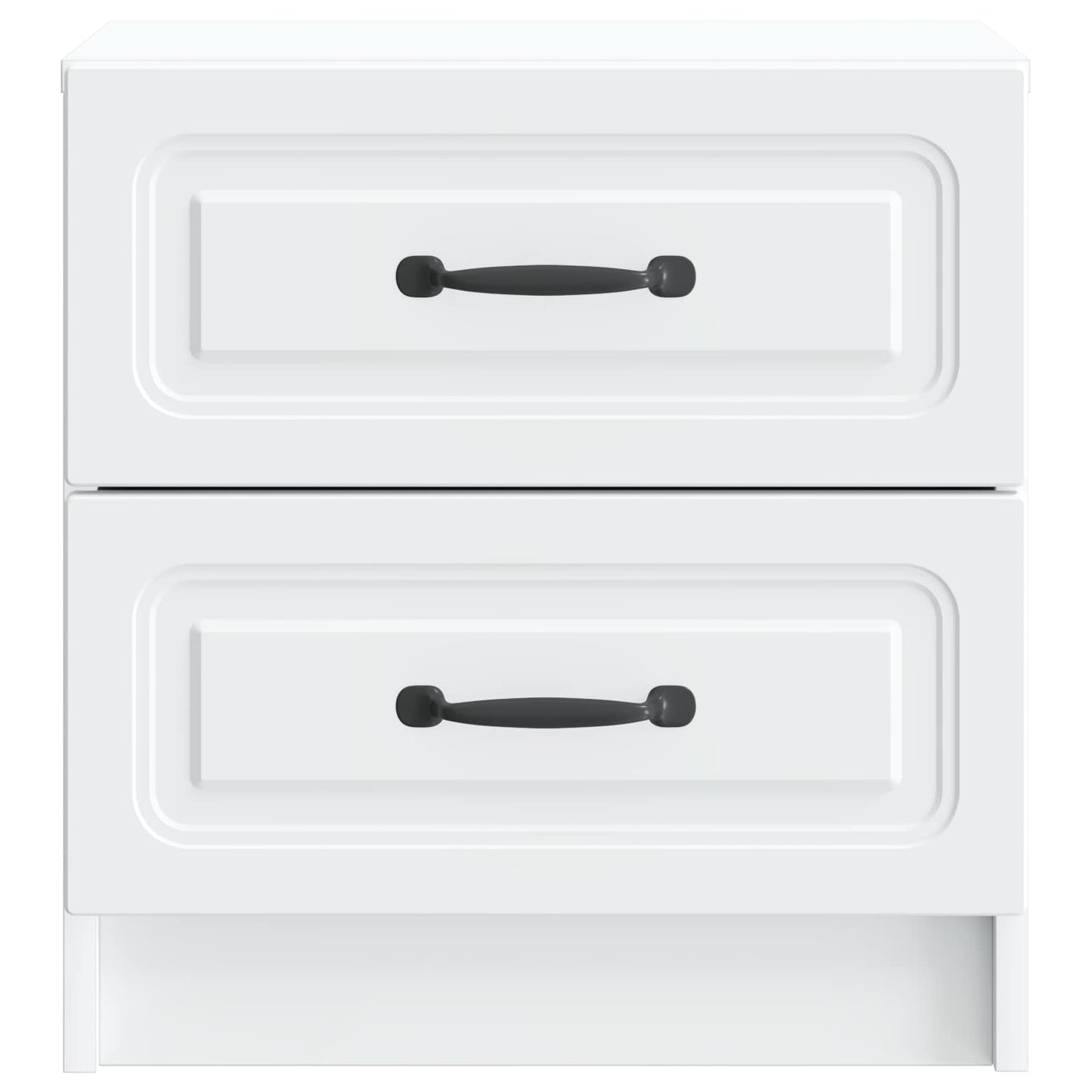 Bedside Cabinet 2 pcs White 43 x 34.5 x 44.5 cm Engineered Wood