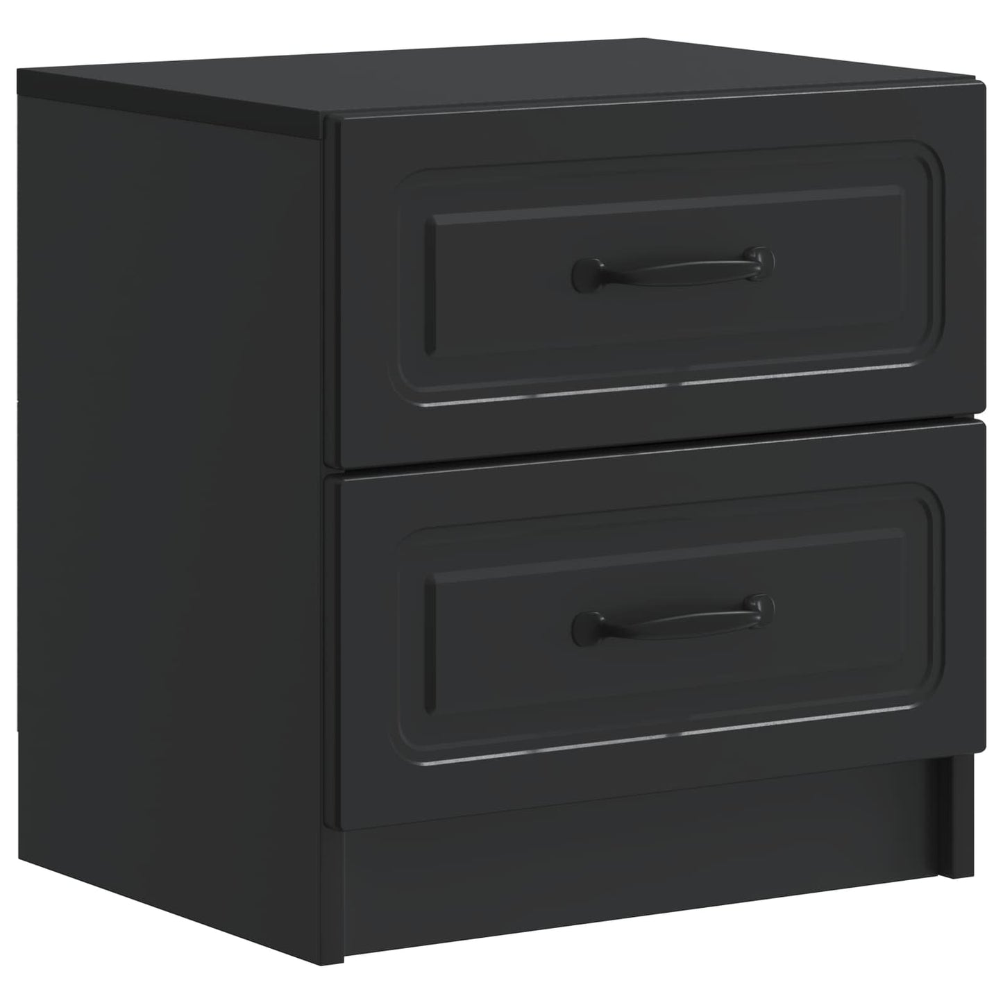 Bedside Cabinet 2 pcs Black 43 x 34.5 x 44.5 cm Engineered Wood