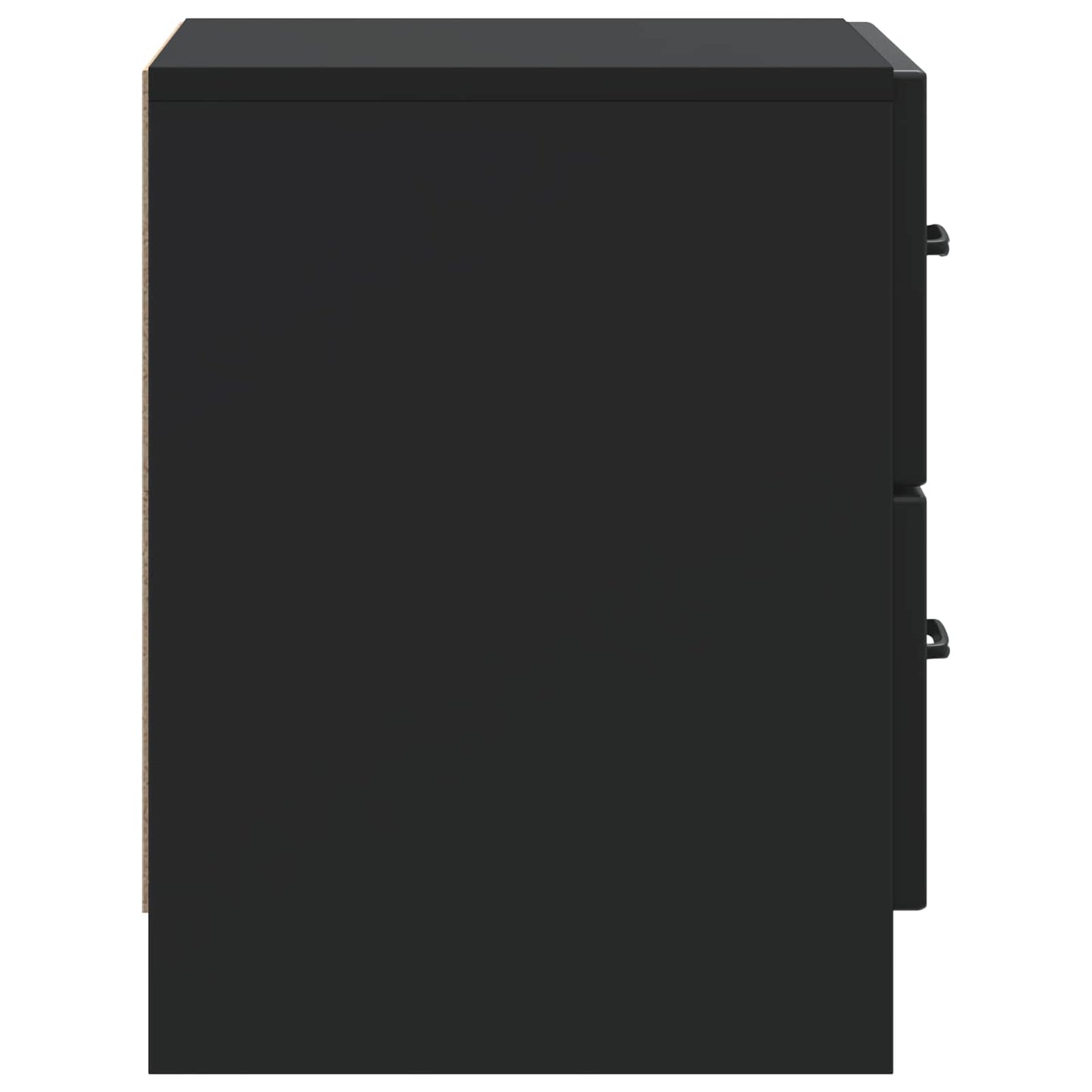 Bedside Cabinet 2 pcs Black 43 x 34.5 x 44.5 cm Engineered Wood