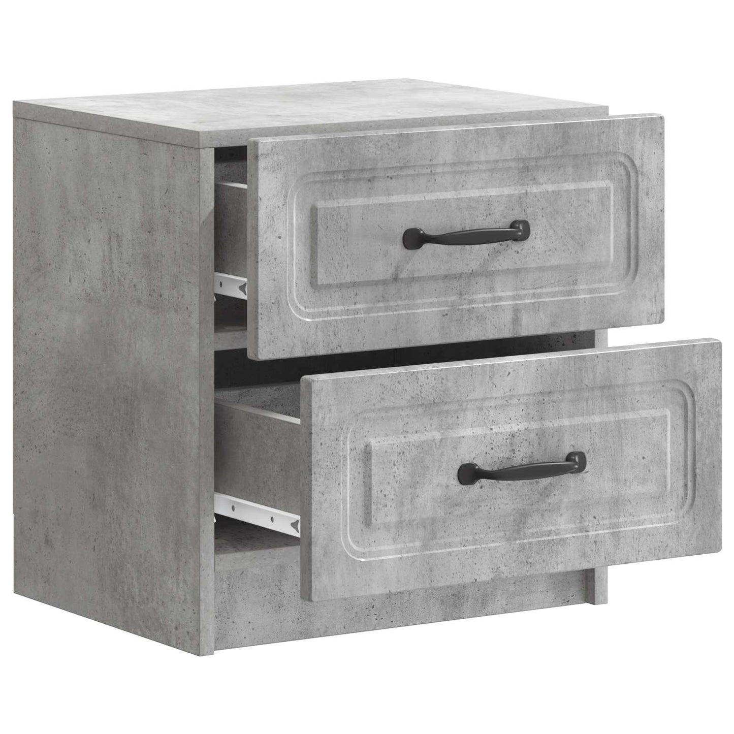 Bedside Cabinet with Drawer Concrete Grey 43 x 34.5 x 44.5 cm