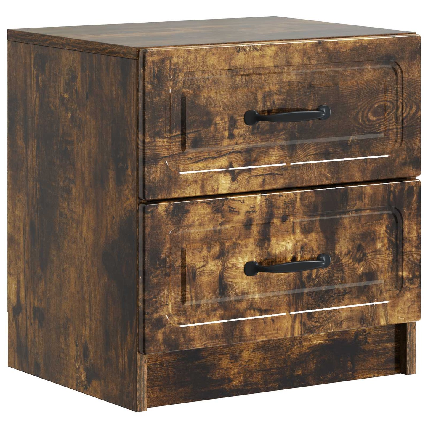 Bedside Cabinet Smoked Oak 43 x 34.5 x 44.5 cm Engineered Wood