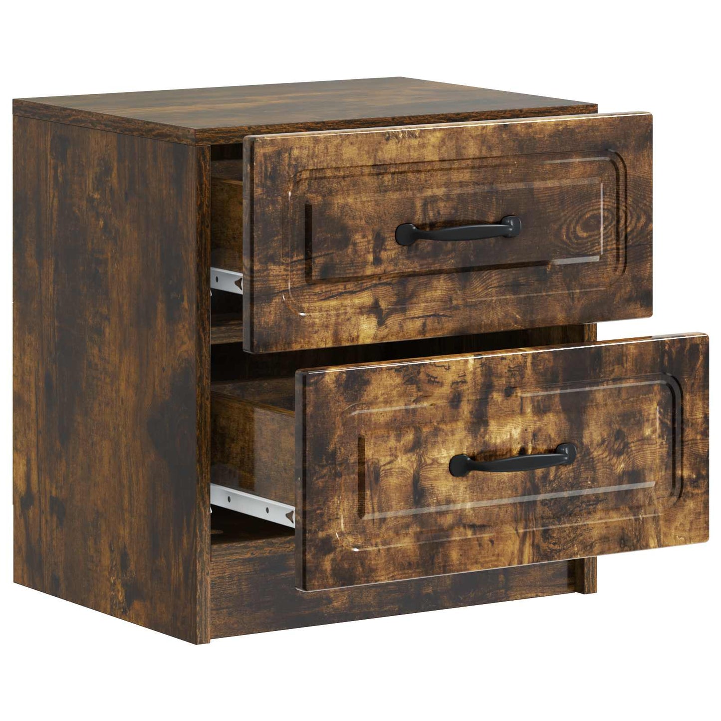 Bedside Cabinet 2 pcs Smoked Oak 43 x 34.5 x 44.5 cm