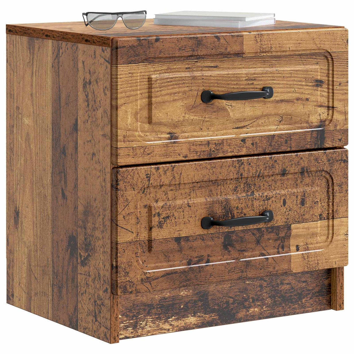Bedside Cabinet Old Wood 43 x 34.5 x 44.5 cm Engineered Wood