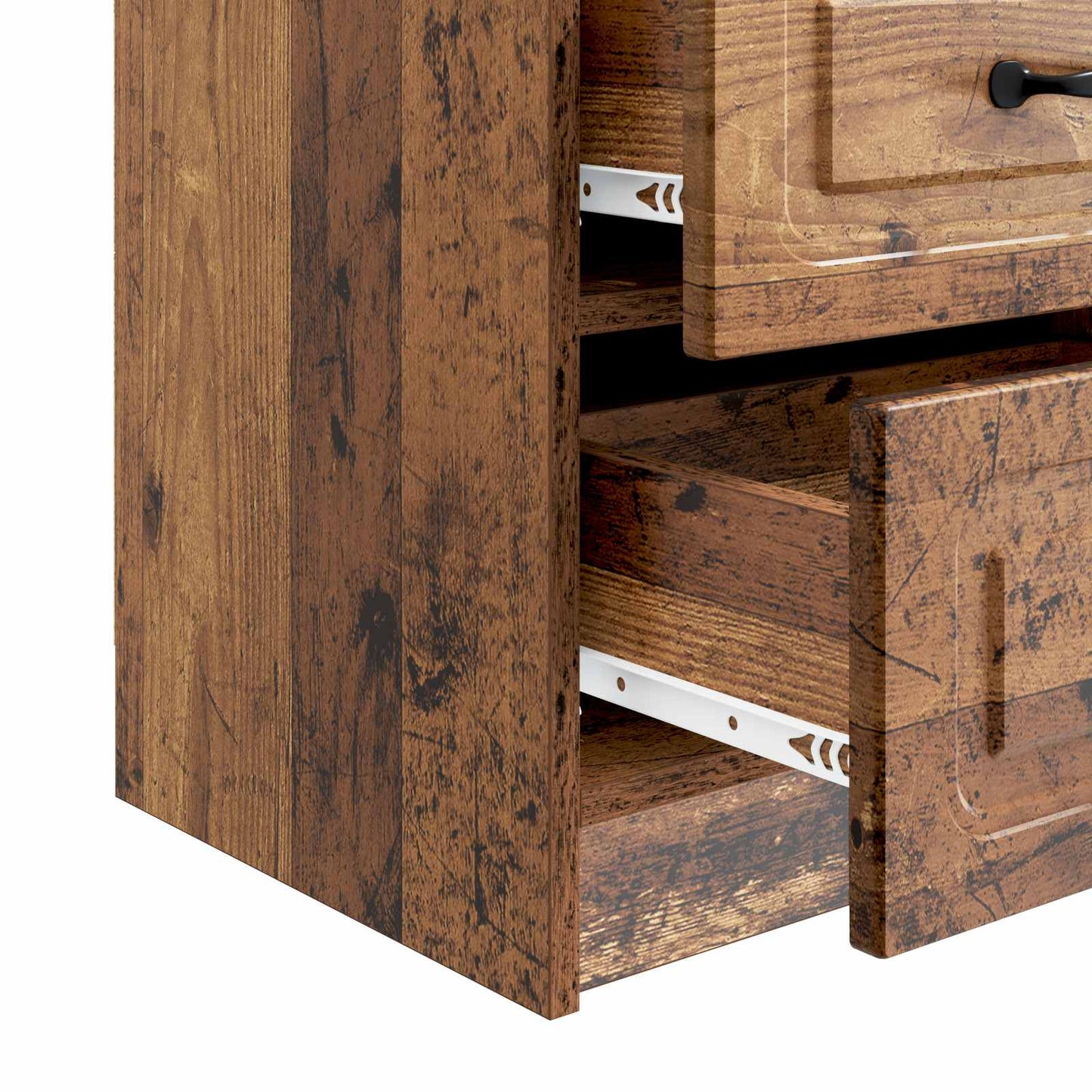 Bedside Cabinet with Drawer 2 pcs Old Wood 43 x 34.5 x 44.5 cm
