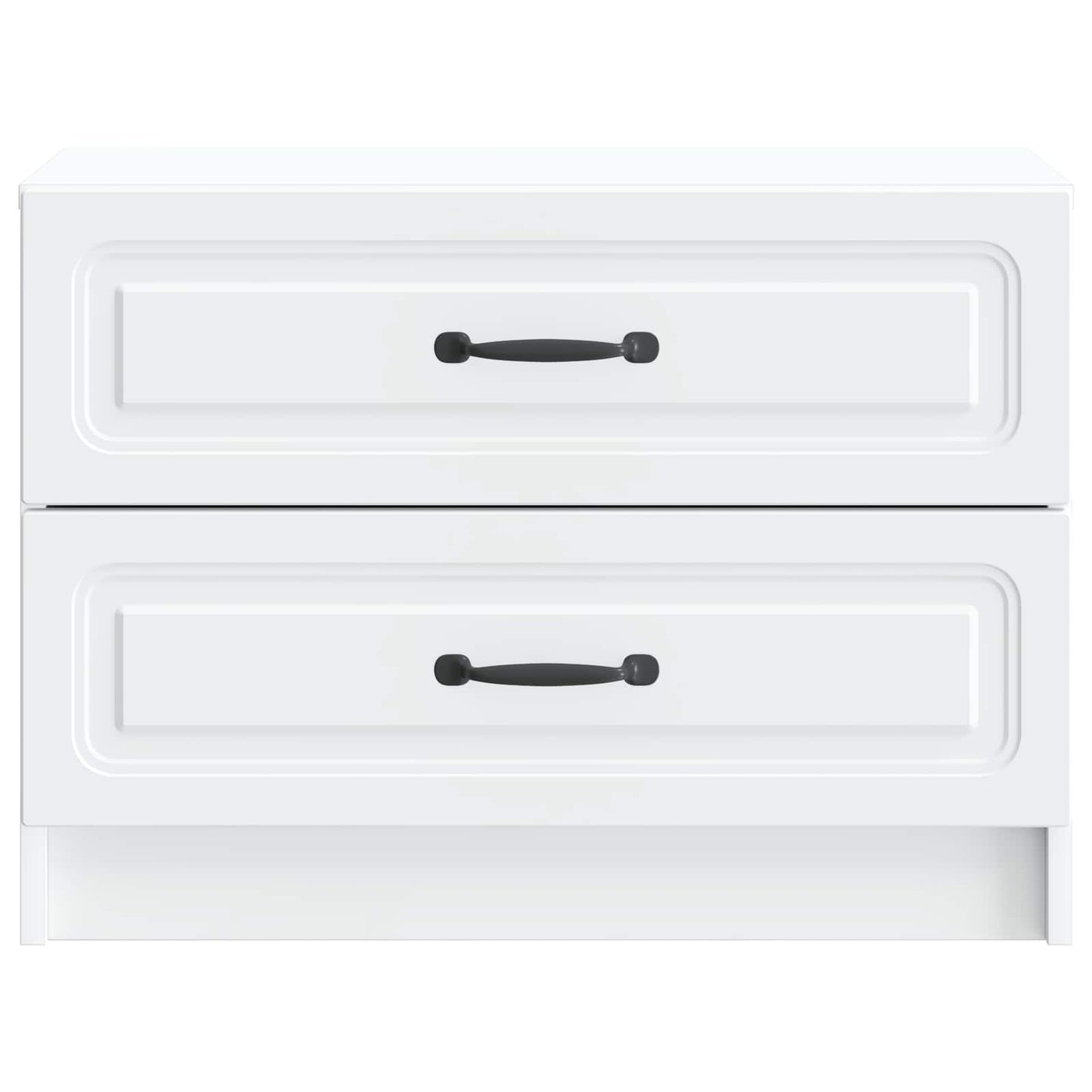 Bedside Cabinet White 62 x 34.5 x 44.5 cm Engineered Wood