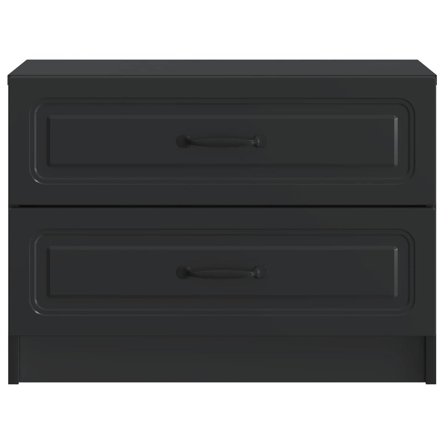 Bedside Cabinet Black 62 x 34.5 x 44.5 cm Engineered Wood