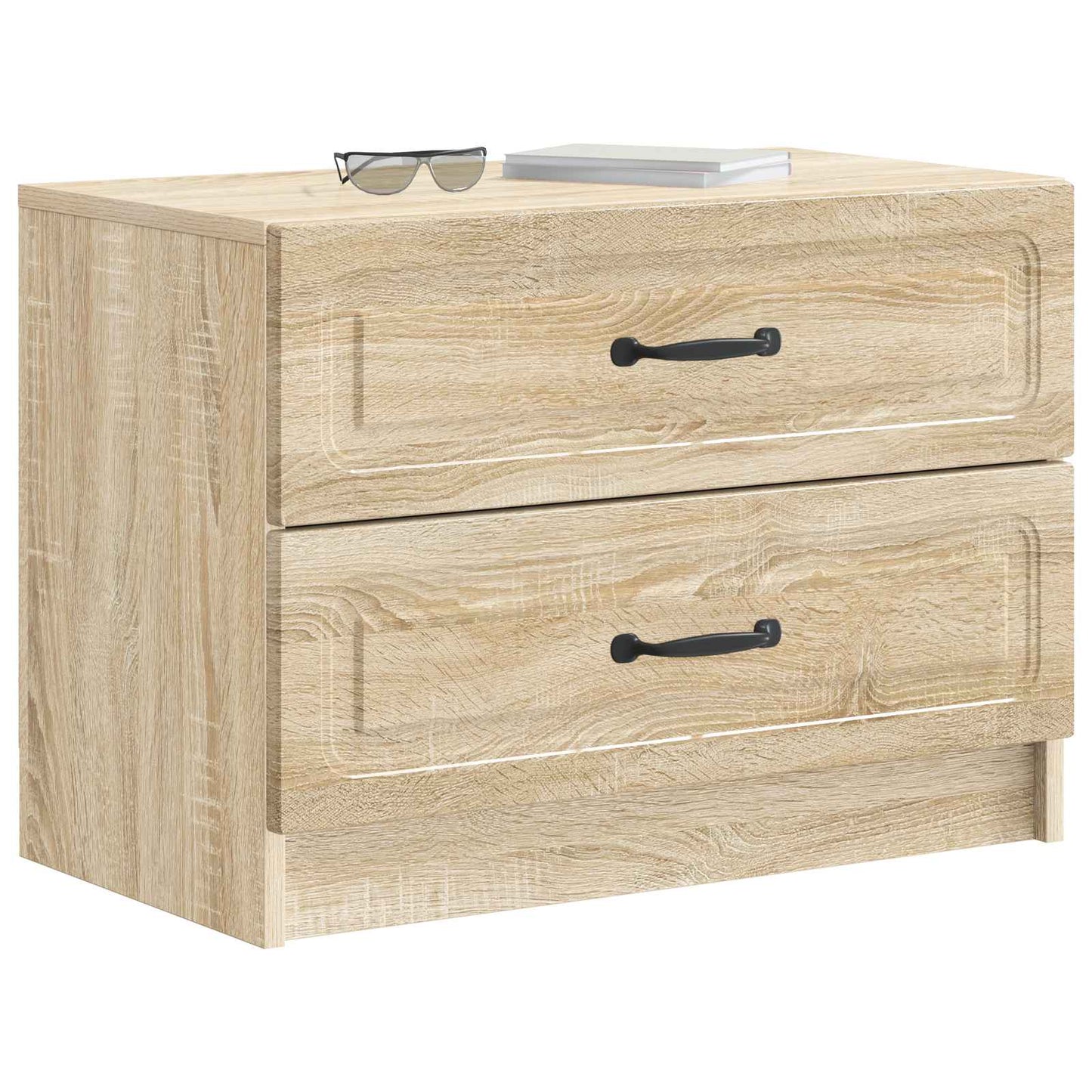 Bedside Cabinet Sonoma Oak 62 x 34.5 x 44.5 cm Engineered Wood
