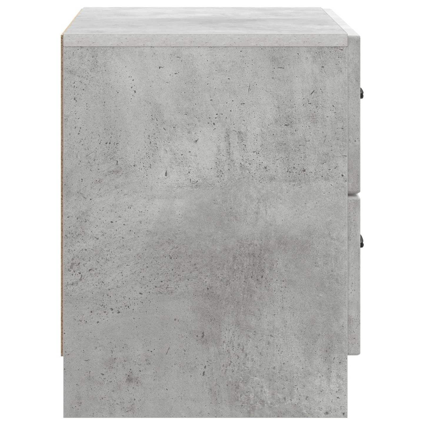 Bedside Cabinet with Drawer Concrete Grey 62 x 34.5 x 44.5 cm