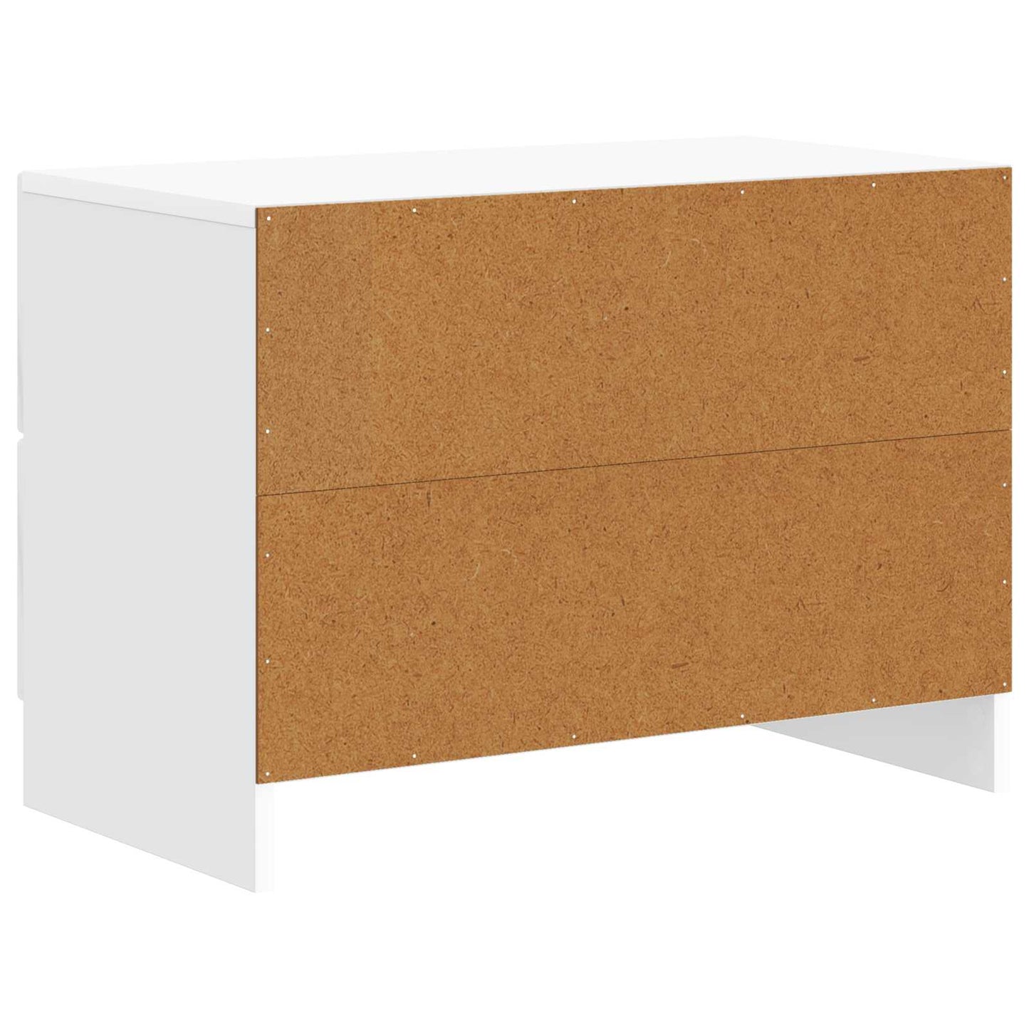 Bedside Cabinet High Gloss White 62 x 34.5 x 44.5 cm