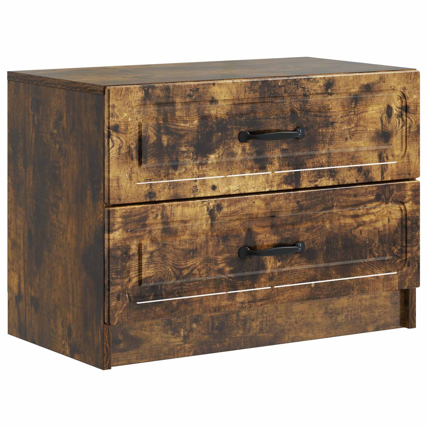 Bedside Cabinet Smoked Oak 62 x 34.5 x 44.5 cm Engineered Wood