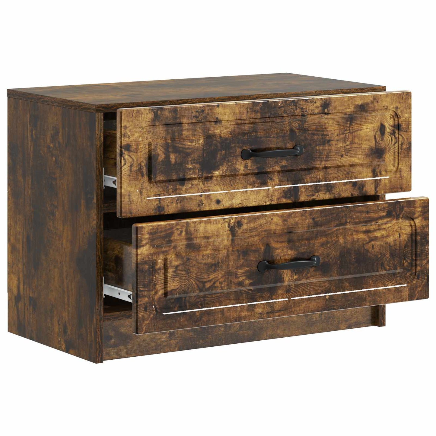 Bedside Cabinet Smoked Oak 62 x 34.5 x 44.5 cm Engineered Wood