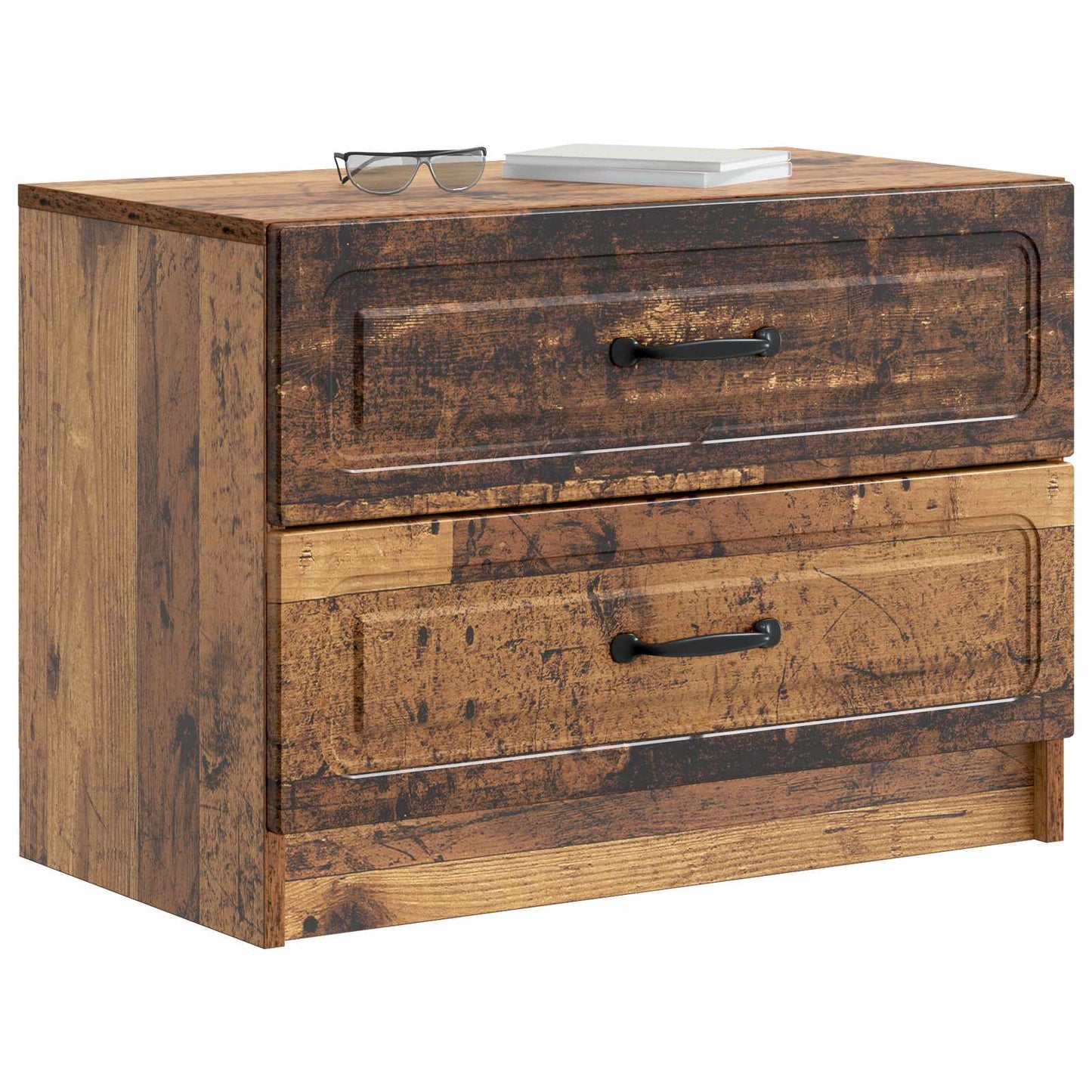 Bedside Cabinet Old Wood 62 x 34.5 x 44.5 cm Engineered Wood