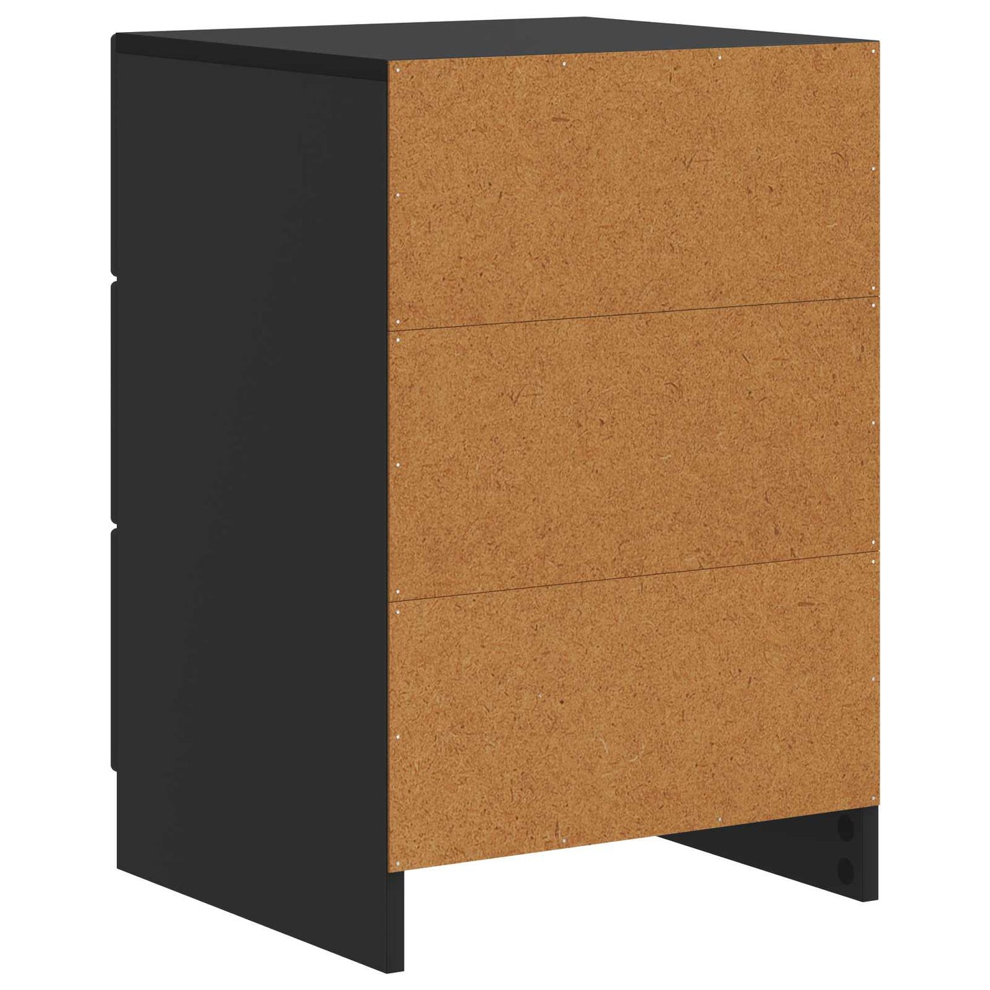 Bedside Cabinet Black 43 x 41 x 63.5 cm Engineered Wood
