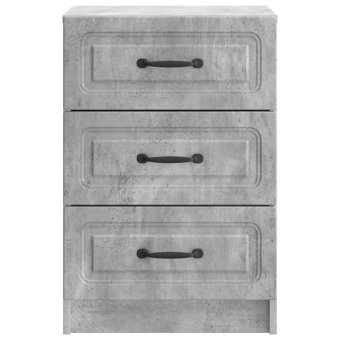 Bedside Cabinet Concrete Grey 43 x 41 x 63.5 cm Engineered Wood