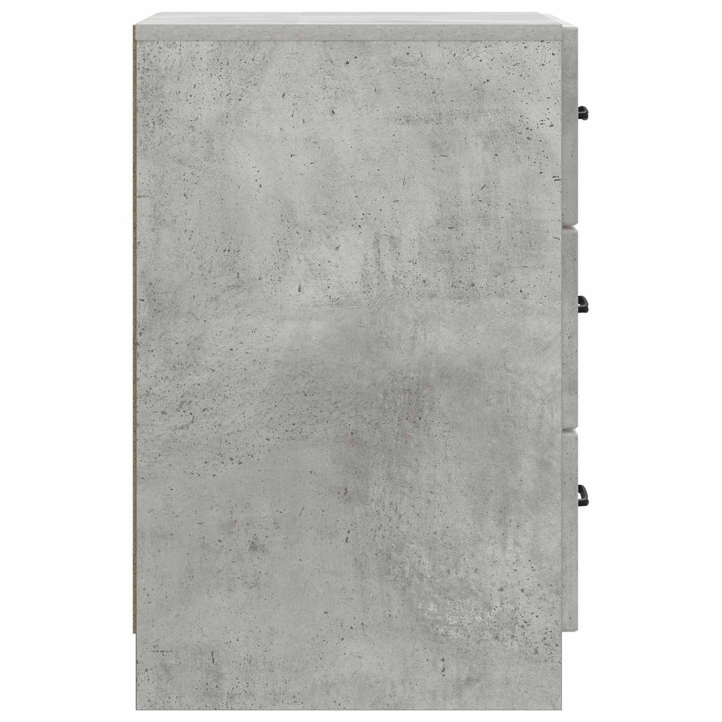 Bedside Cabinet Concrete Grey 43 x 41 x 63.5 cm Engineered Wood