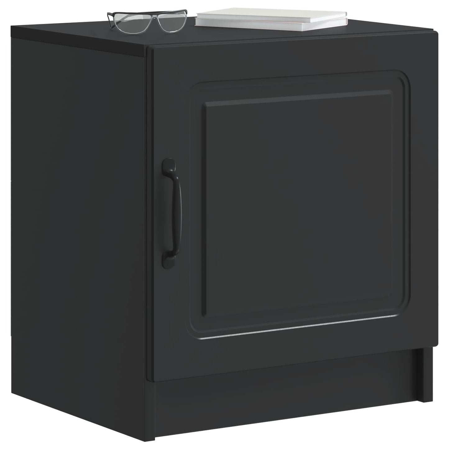 Bedside Cabinet Black 43 x 34.5 x 47 cm Engineered Wood