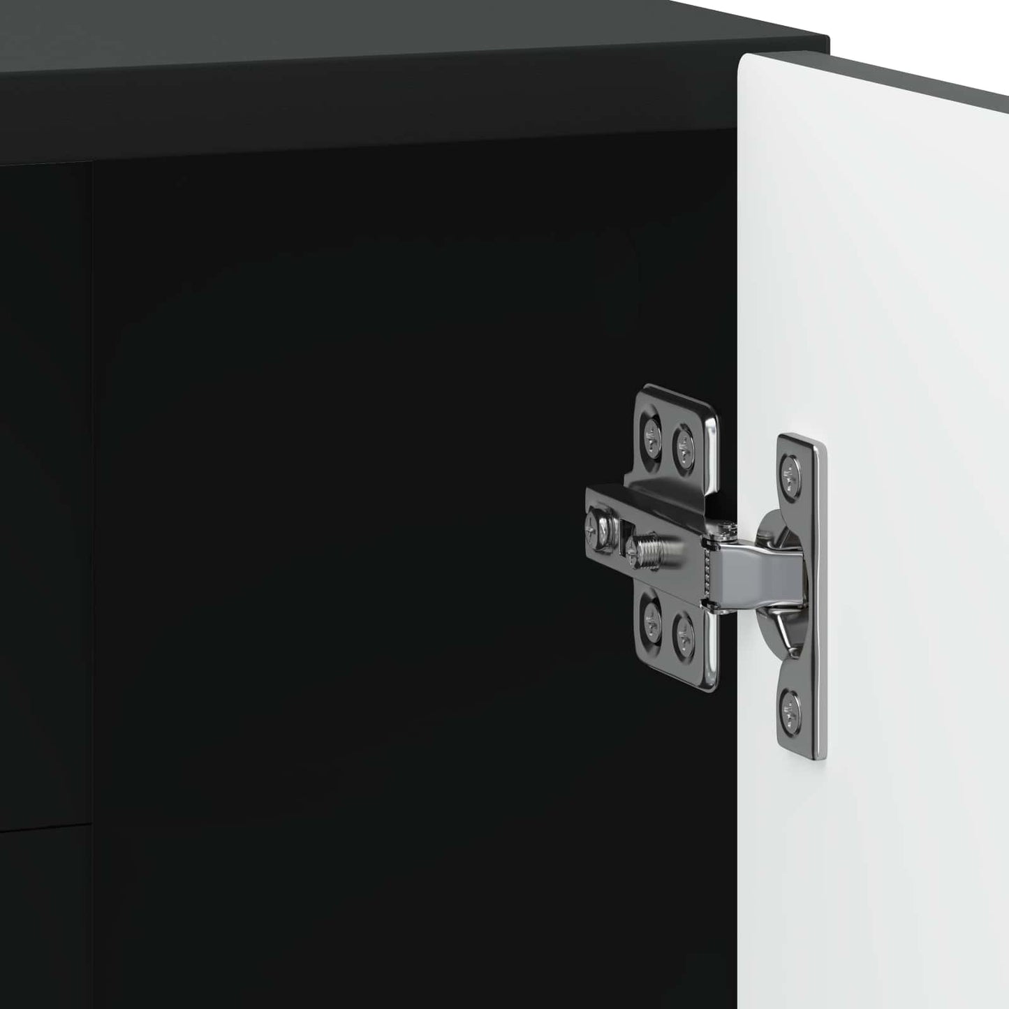 Bedside Cabinet 2 pcs Black 43 x 34.5 x 47 cm Engineered Wood
