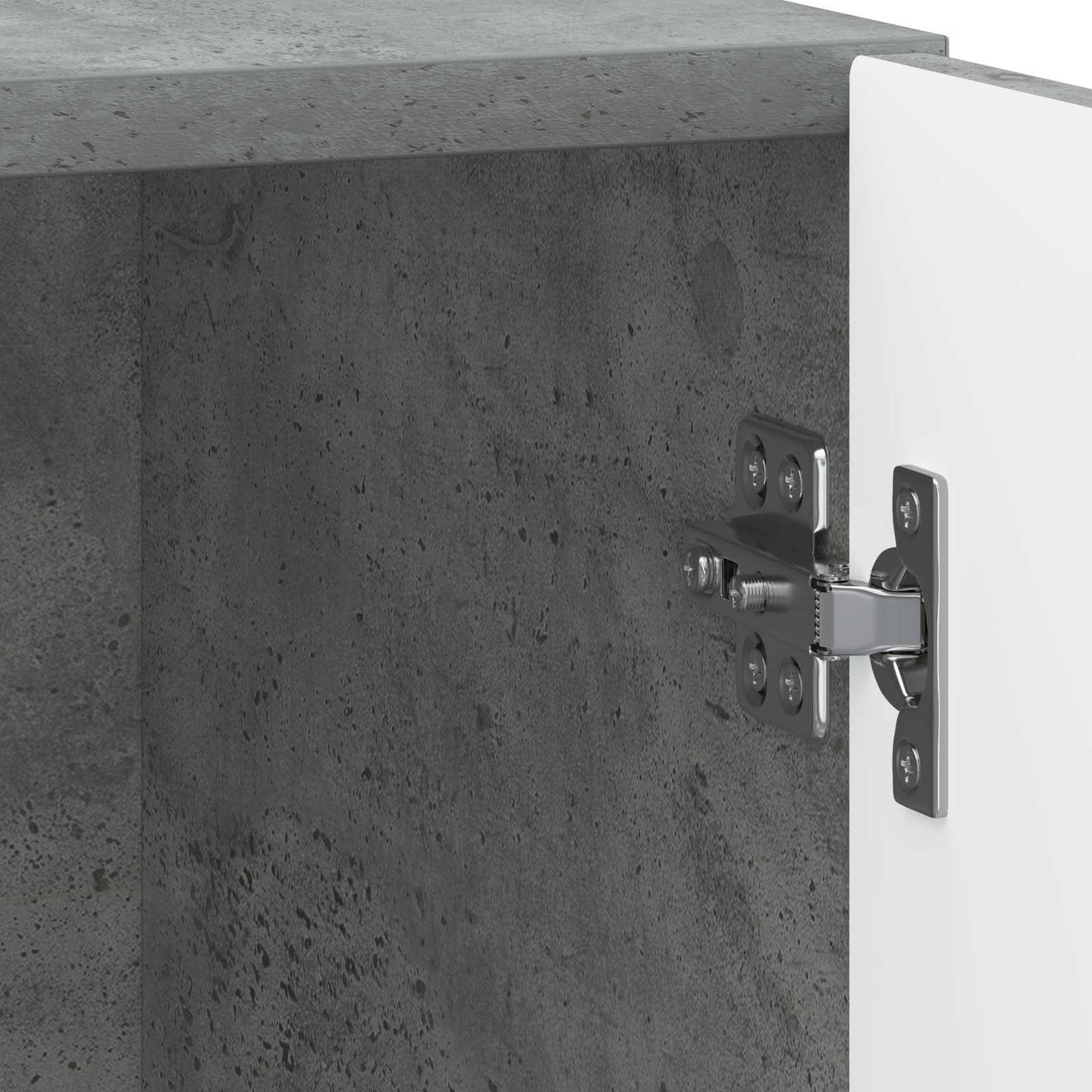 Bedside Cabinet Concrete Grey 43 x 34.5 x 47 cm Engineered Wood
