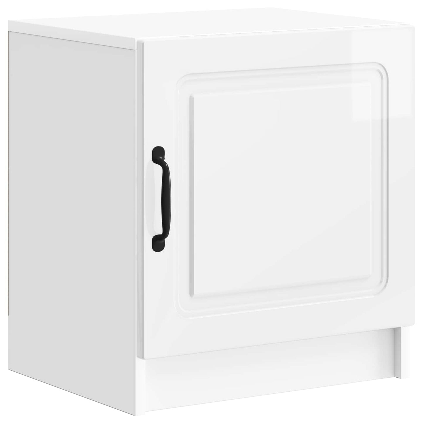 Bedside Cabinet High Gloss White 43 x 34.5 x 47 cm