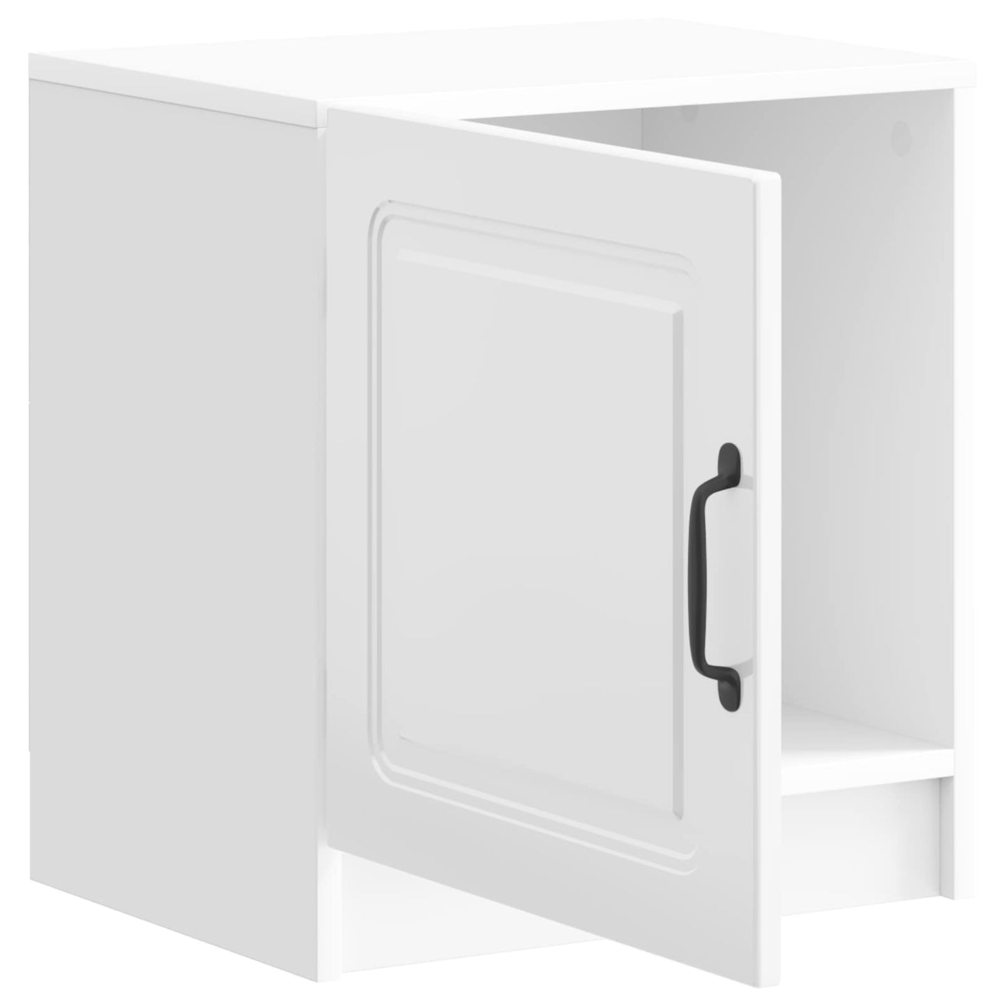 Bedside Cabinet High Gloss White 43 x 34.5 x 47 cm