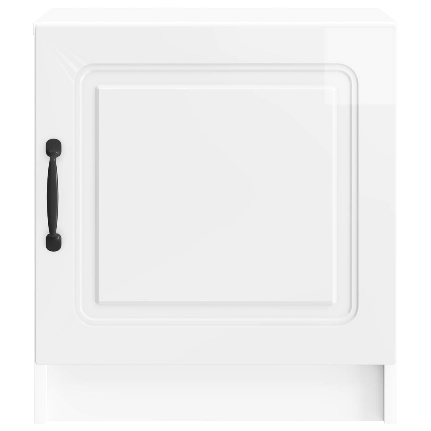 Bedside Cabinet High Gloss White 43 x 34.5 x 47 cm