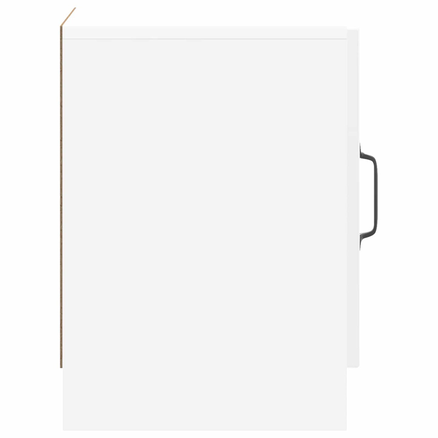 Bedside Cabinet High Gloss White 43 x 34.5 x 47 cm