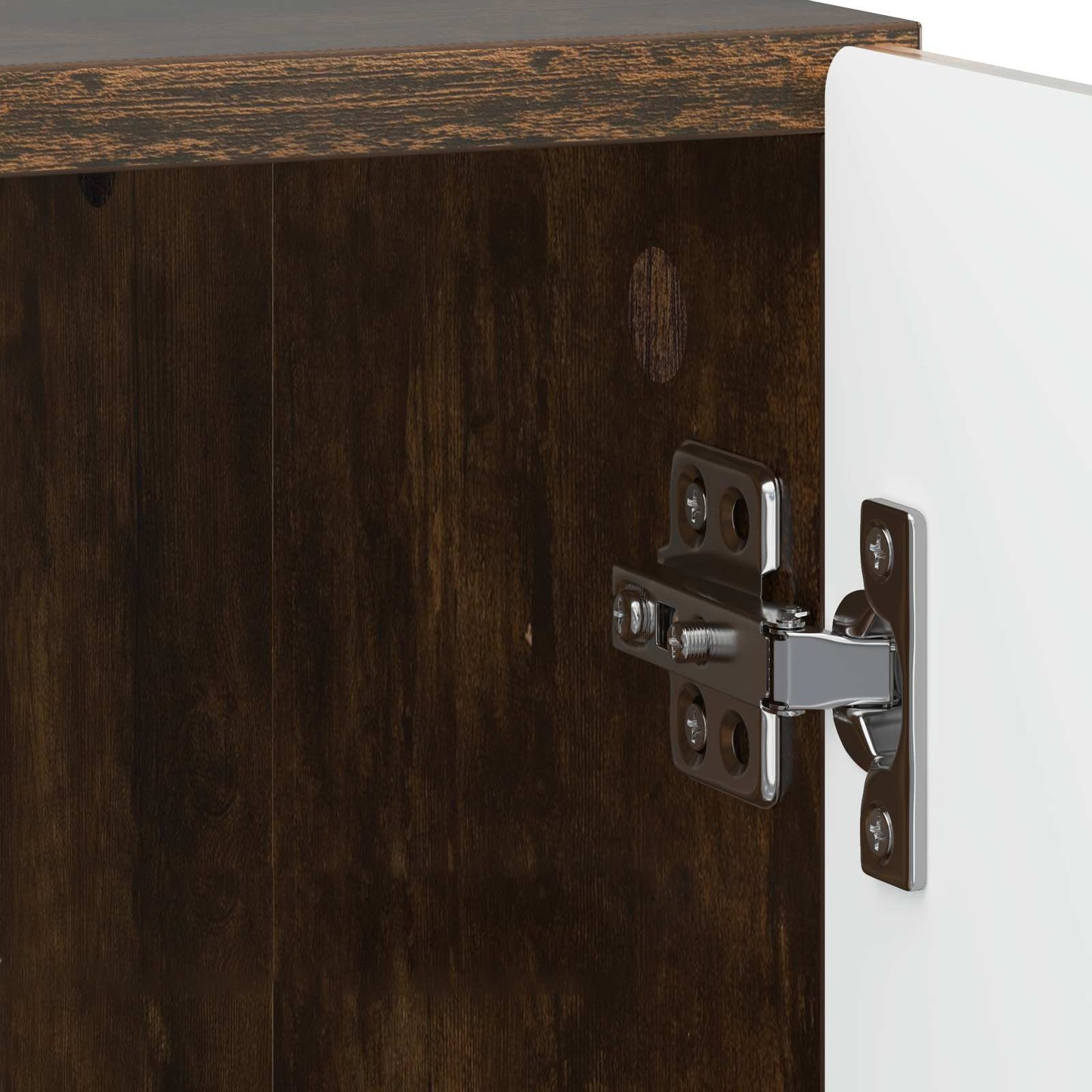 Bedside Cabinet Smoked Oak 43 x 34.5 x 47 cm Engineered Wood