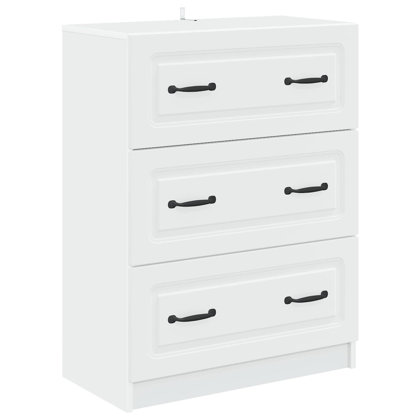 Drawer Cabinet White 66 x 34.5 x 87 cm Engineered Wood